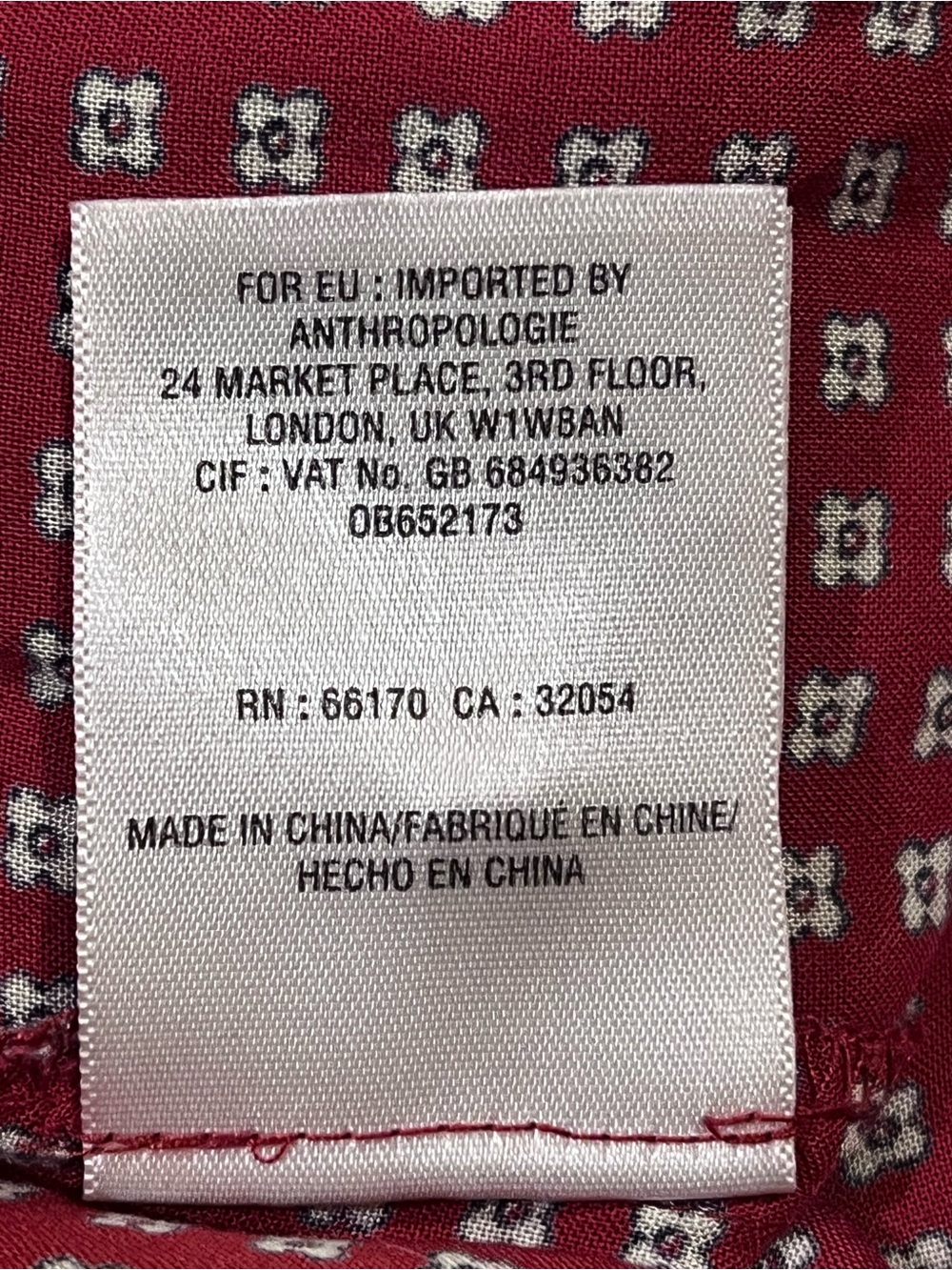 Maeve Anthropologie Red Geometric Floral Halter Wide Leg Jumpsuit Size 2 Rayon - Picture 13 of 14